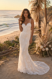 French lace bridal gown Amy Taylor lower back