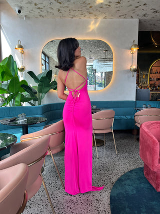 Lacey Gown (Hot Pink) - HIRE - Amy Taylor Collection