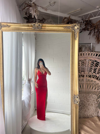Lacey Gown - Red - Amy Taylor Collection