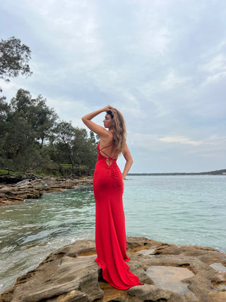 Lacey Gown - Red - Amy Taylor Collection