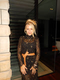 Mila Gown (with black slip) - HIRE - Amy Taylor Collection