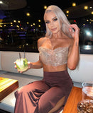 Palazzo Pants (Chocolate) - HIRE - Amy Taylor Collection