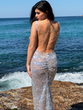 Poppy Layered Back Chain - Silver - Amy Taylor Collection
