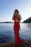 Red Diamond Gown - HIRE - Amy Taylor Collection