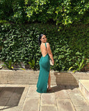 Arias Gown - Emerald Green