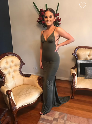 Aurora Gown - Khaki - Amy Taylor Collection