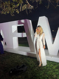  Beautiful model wearing Starlet Love Gown HIRE, by Amy Taylor Collection. Contact us today to order your perfect outfit. 8 