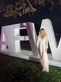  Beautiful model wearing Starlet Love Gown HIRE, by Amy Taylor Collection. Contact us today to order your perfect outfit. 7 