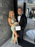  Beautiful model wearing Stephia Gown, by Amy Taylor Collection. Contact us today to order your perfect outfit. 1 