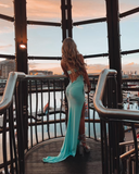 Talieka Gown - Baby Aqua - Amy Taylor Collection