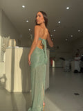  Beautiful model wearing The Paris Dress, by Amy Taylor Collection. Contact us today to order your perfect outfit. 12 