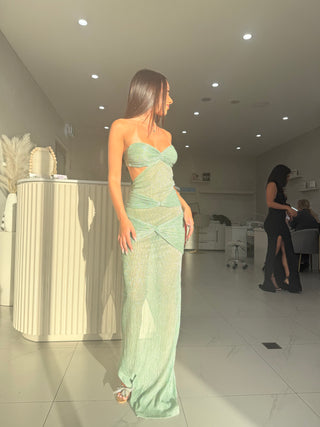  Beautiful model wearing The Paris Dress, by Amy Taylor Collection. Contact us today to order your perfect outfit. 6 