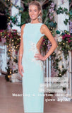 Topaz Gown in Pale Blue - HIRE - Amy Taylor Collection