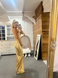 Valencia GOLD Gown HIRE