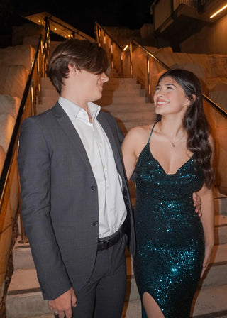 Siren Gown (Emerald Green Sequins) - HIRE - Amy Taylor Collection