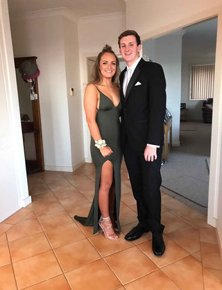 Aurora Gown - Khaki - Amy Taylor Collection