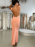 Apriella Gown in Coral - HIRE - Amy Taylor Collection