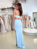 Baby Blue Bandeau and Skirt Set - SAMPLE - Amy Taylor Collection