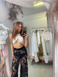Black Sheer Lace Pant - SAMPLE - Amy Taylor Collection