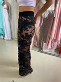 Black Sheer Lace Pant - SAMPLE - Amy Taylor Collection