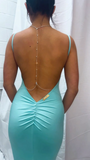 Crystal Charm Back Chain - Silver - Amy Taylor Collection