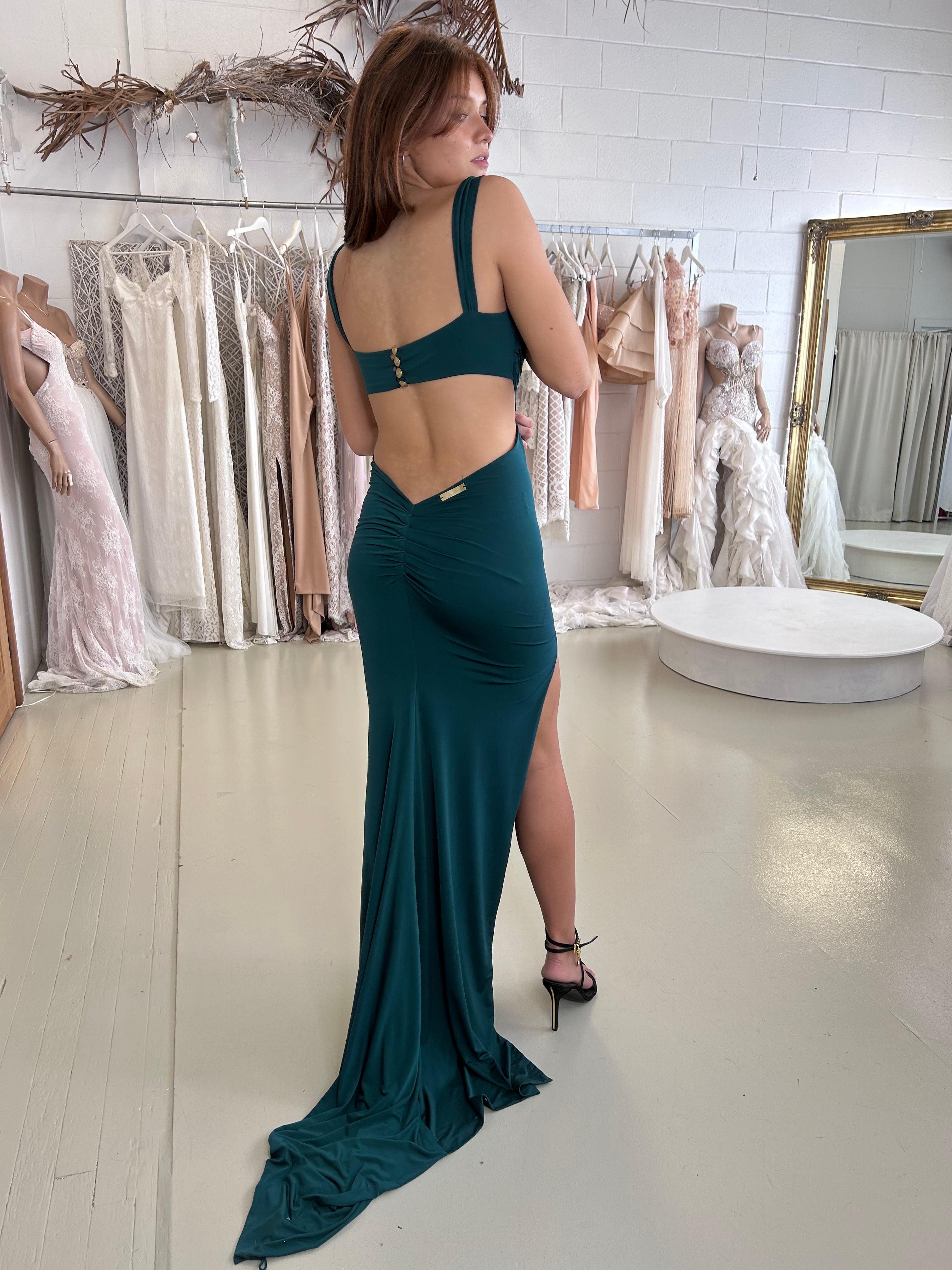 Charlie’s Angel Gown (Emerald) - SAMPLE