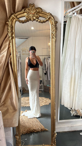 Isle Skirt in Bridal Lace - SAMPLE - Amy Taylor Collection