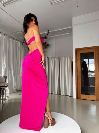 Talieka Gown - Hot Pink - Amy Taylor Collection
