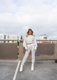 Monarch Lounge Tracksuit Pants - Light Grey - Amy Taylor Collection