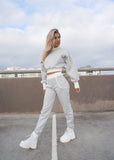Monarch Lounge Tracksuit Pants - Light Grey - Amy Taylor Collection