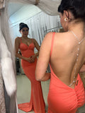 Pure Mermaid Gown (Peach) with cups - SAMPLE - Amy Taylor Collection
