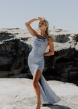 Siren Gown - Baby Blue Sequins - Amy Taylor Collection