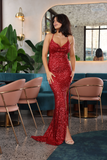 Siren Gown (Red Sequins)