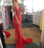 Tahitian Scarlet Gown - Amy Taylor Collection