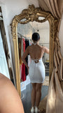 White Halter Mini - SAMPLE - Amy Taylor Collection